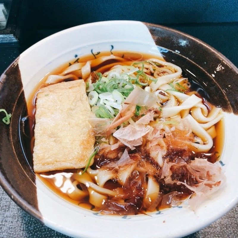 たぬききしめん(名代きしめん 住よし JR名古屋駅3・4番ホーム店)