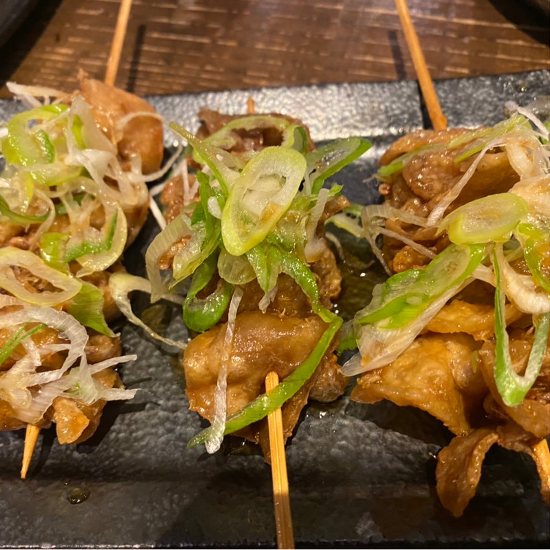 鶏皮揚げ串(若どり屋)