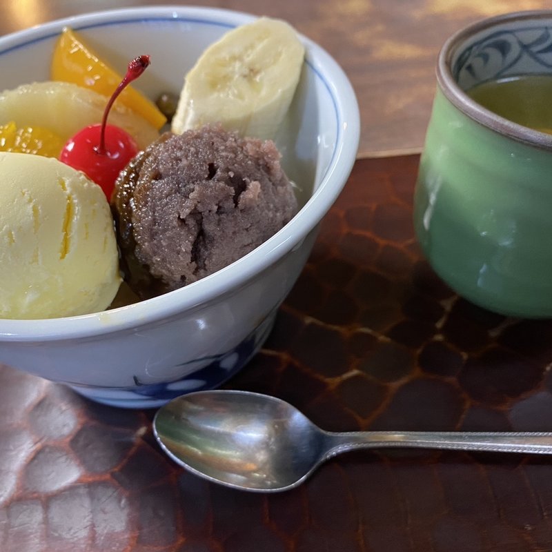 クリームあんみつ(納言志るこ店)