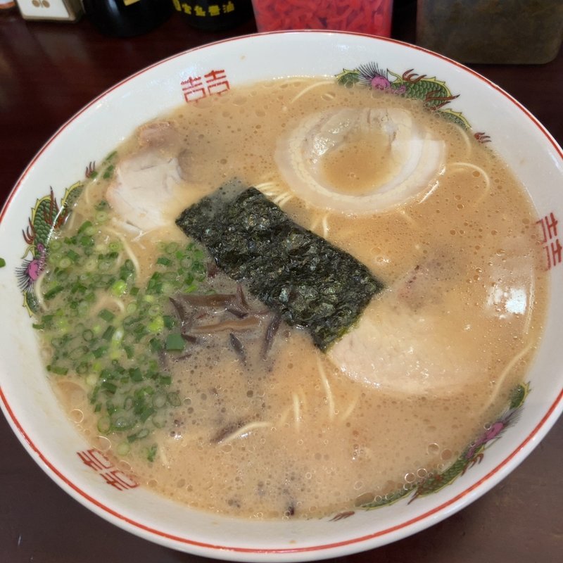 ラーメン大盛(久留米とんこつ 峰龍ラーメン(ほうりゅう))