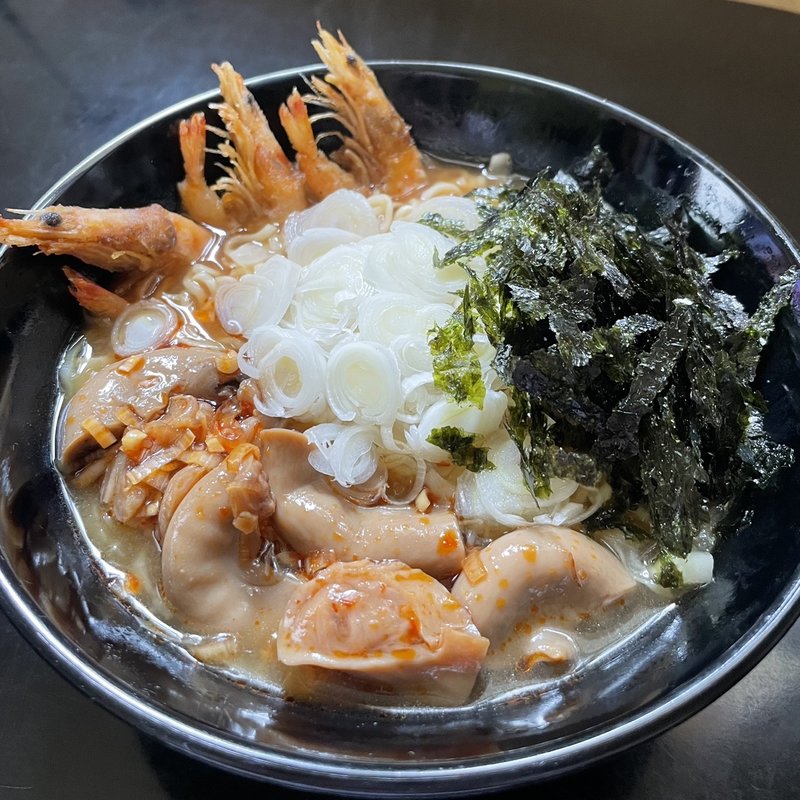 濃厚伊勢海老だしみそラーメン(サッポロ一番みそラーメン)(自宅)