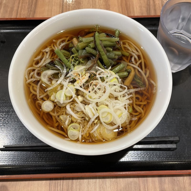 山菜そば(いろり庵きらく 守谷店)