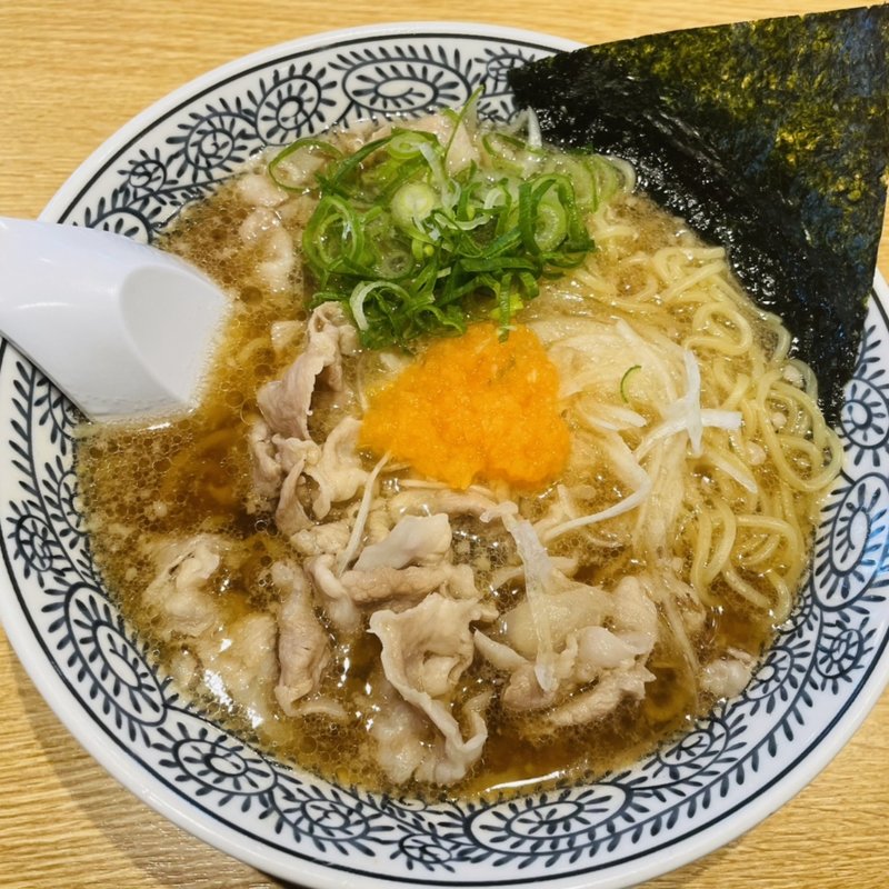 熟成醤油ラーメン 肉そば 682円(丸源ラーメン 高松上天神店 )