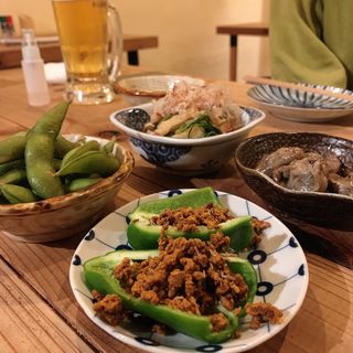 お惣菜4種盛り(ヤキトリ・カモメ)