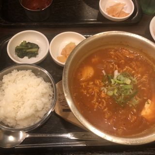 ピリ辛キムチスープ　乾麺トッピング(すーぷ房くだら （すーぷぼう くだら）)