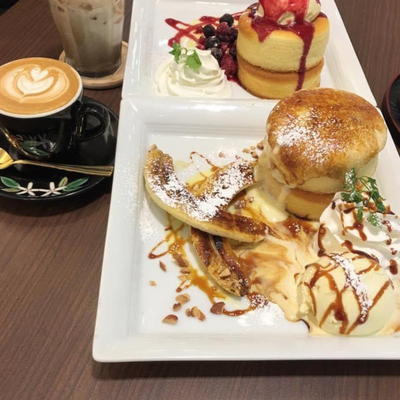 キャラメルバナナのホットケーキ(小川珈琲 たまプラーザ店)