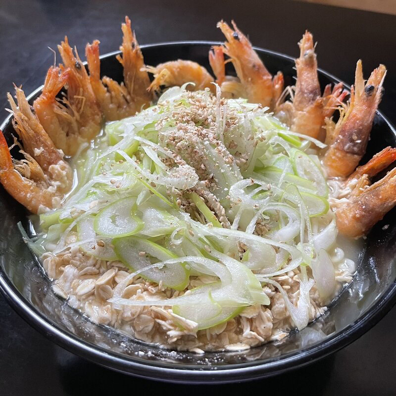 えび塩らーめん(冬限定サッポロ一番塩らーめん 北海道利尻昆布だし仕立て)(自宅)