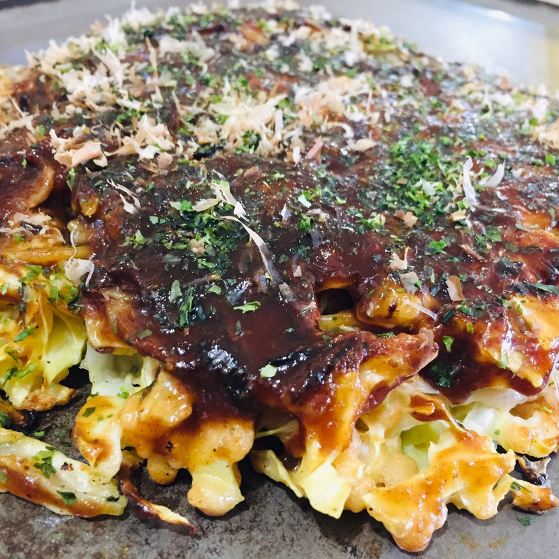 豚ホタテモダン焼き(キッチンモクモク )