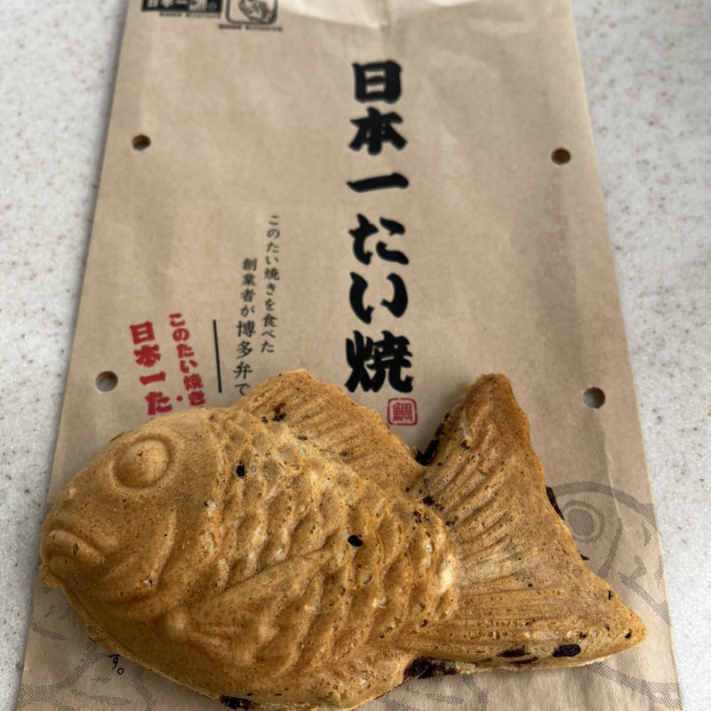 チョコレートたい焼き(日本一たい焼 福岡太宰府本店)