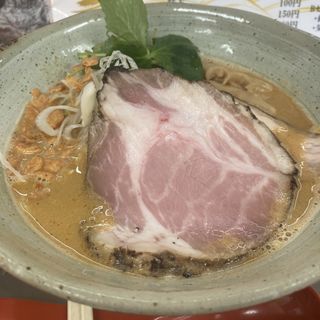 牡蠣とあん肝味噌(栃木中華そば 神志)