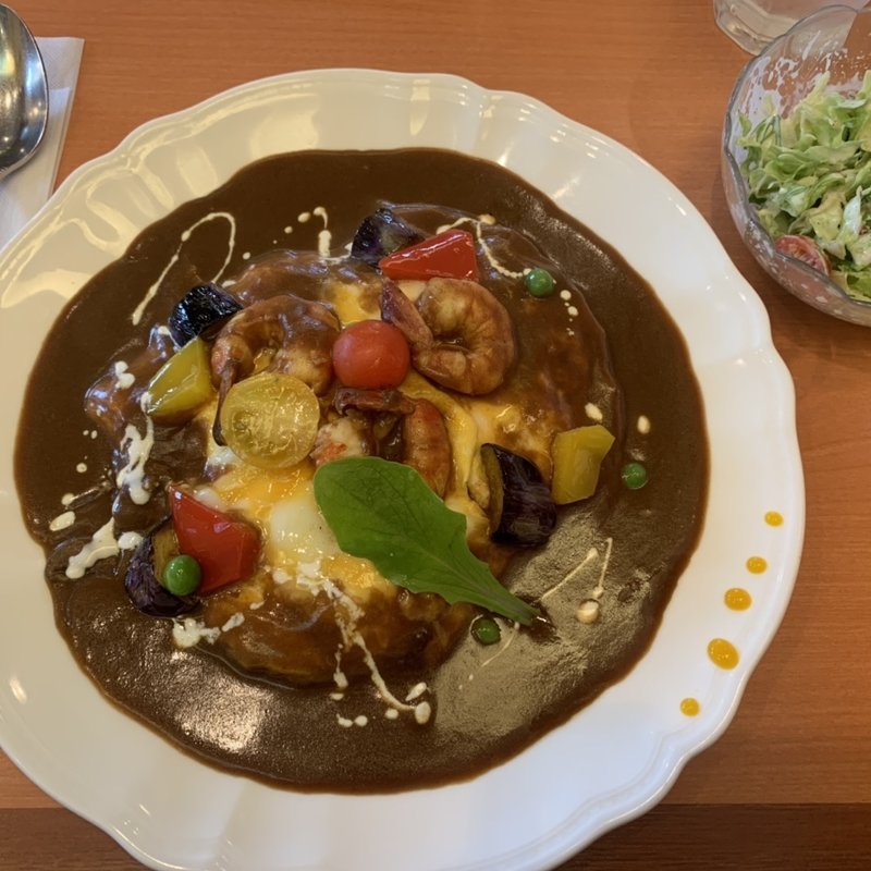 エビのオムレットカレー(カレーの木 )