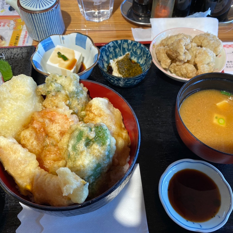 鱧天丼定食(漁師食堂うのしま豊築丸)