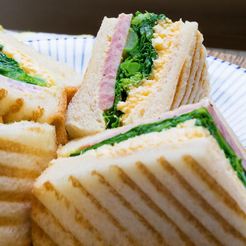 菜の花とたまごのホットサンド(堀口珈琲 世田谷本店)