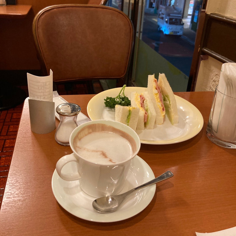 ココア+ミックスサンド(コーヒーハウス・シャノアール 調布店)