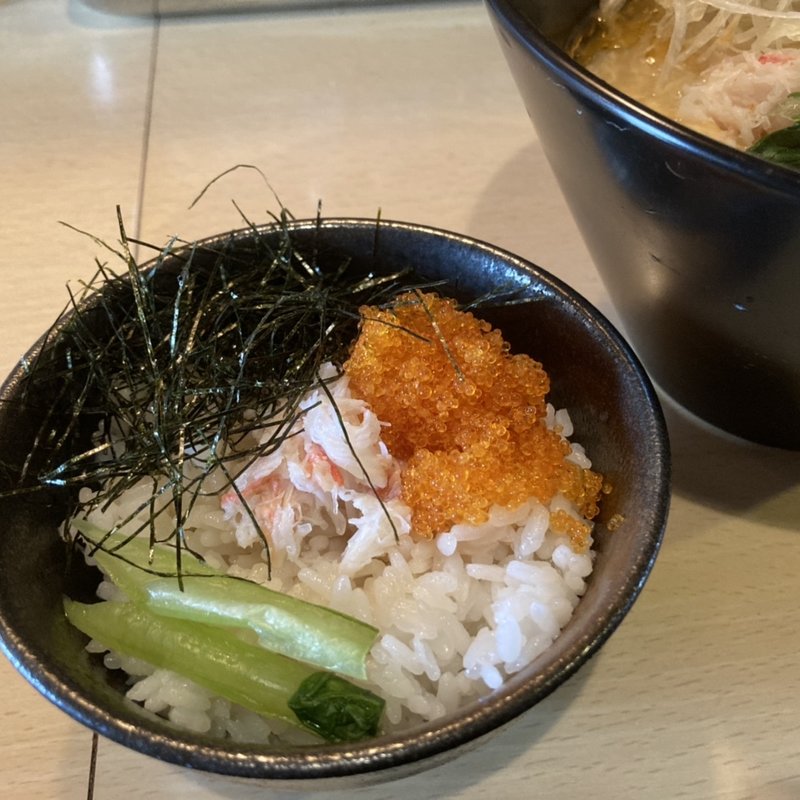 ミニ蟹丼(蟹ラーメン専門店 香住 北よし)