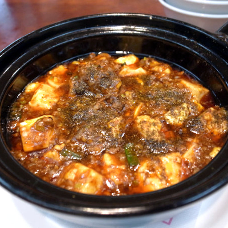 白子入り麻婆豆腐（値段不明）(四川料理 剣閣)