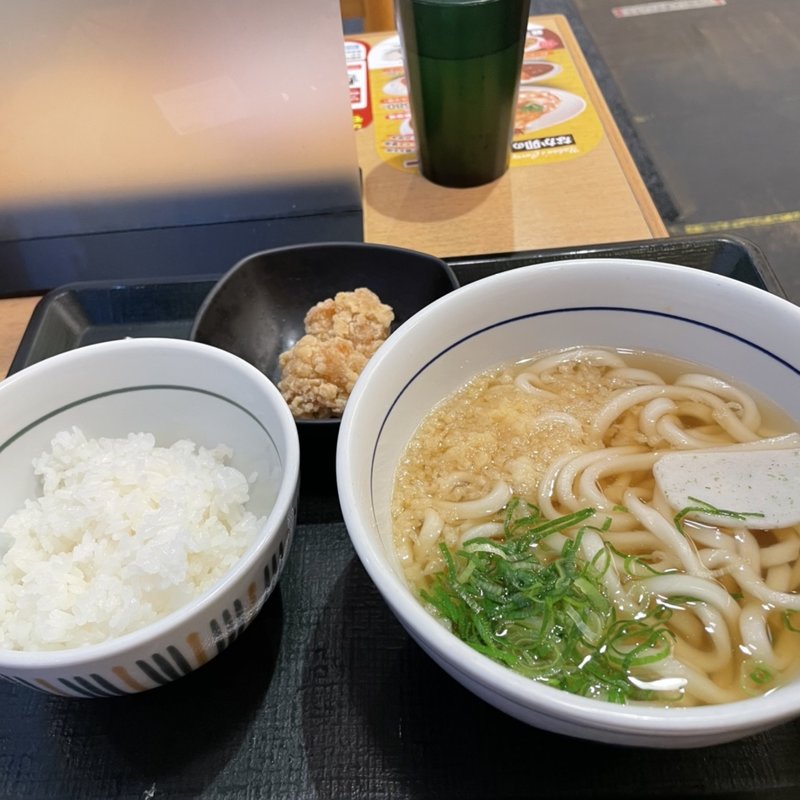 はいからうどんライス＆竜田揚げ(なか卯 三宮御幸通店 )