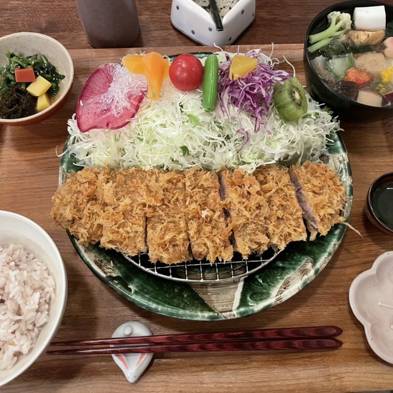 塩で食べる サクサクとんかつのセット 150g(ぽくぽく )