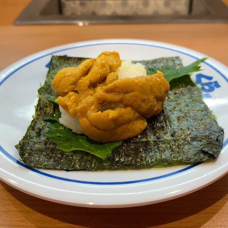 たっぷりうに手巻(無添くら寿司 名古屋栄店)