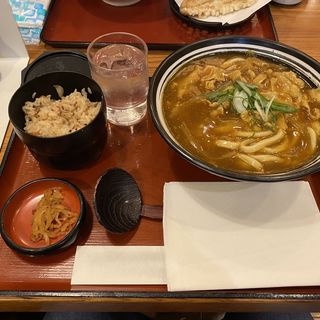 カレーうどん定食(自家製麺 杵屋 六甲道フォレスタ店)