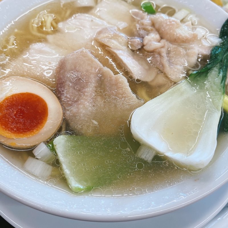 むしどりそば　しお(鳥藤とりそばスタンド)