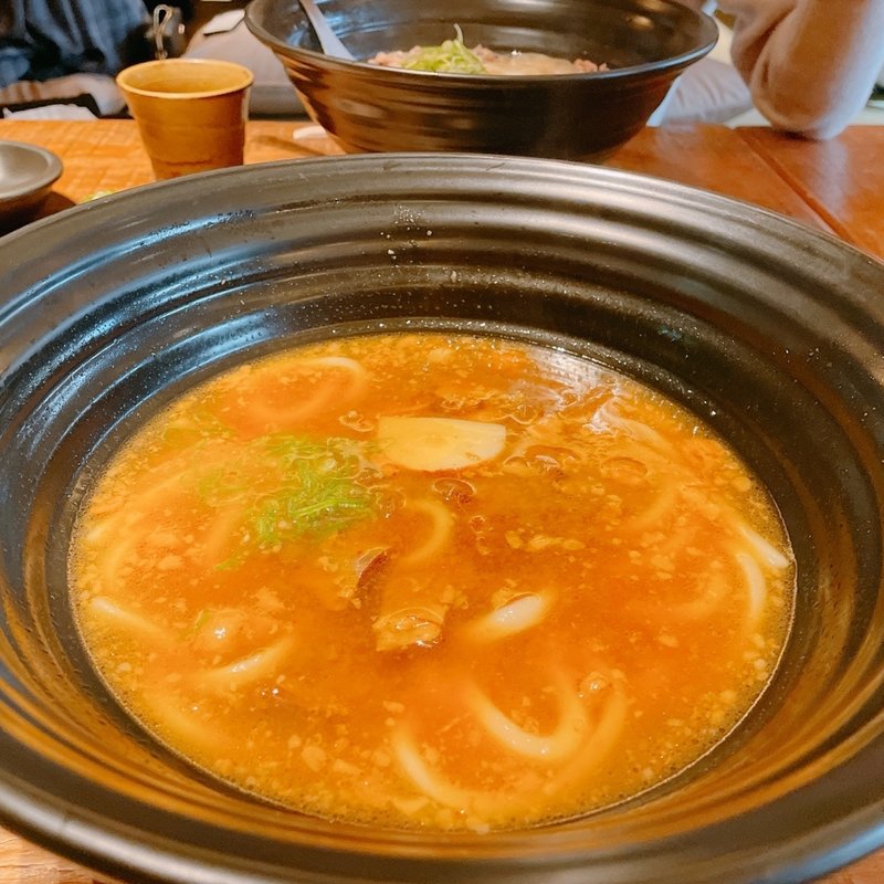 牛すじぼっかけのおうどん(つるとんたん　宗右衛門町店)