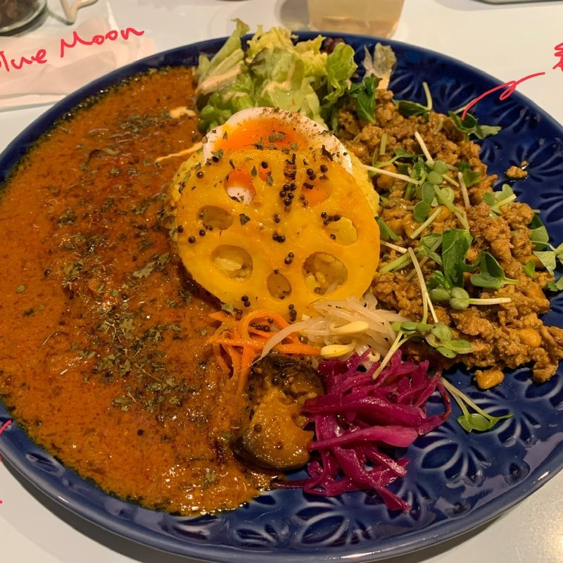 花椒/納豆キーマあいがけ(BLUEMOON大宮)