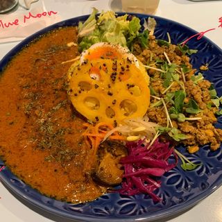 花椒/納豆キーマあいがけ(BLUEMOON大宮)
