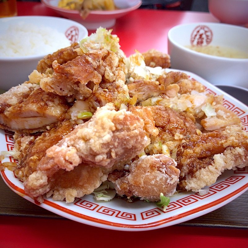 大判油淋鶏定食(大阪王将 喜多見店)