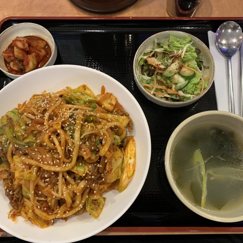 プルコギ焼うどん(扶餘(プヨ) 電力ビル店)