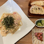 本日のパスタ(クリーム明太)(CAFE&DINNING BAR RAKUDA)