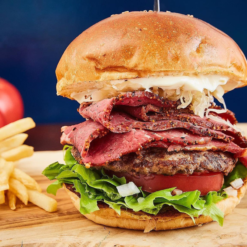 ニューヨークルーベンバーガー(キノーズマンハッタンニューヨーク)