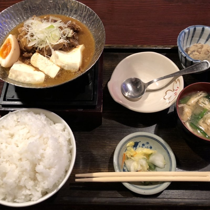 牛すじ煮込定食(古々がみそ 一番町店 )