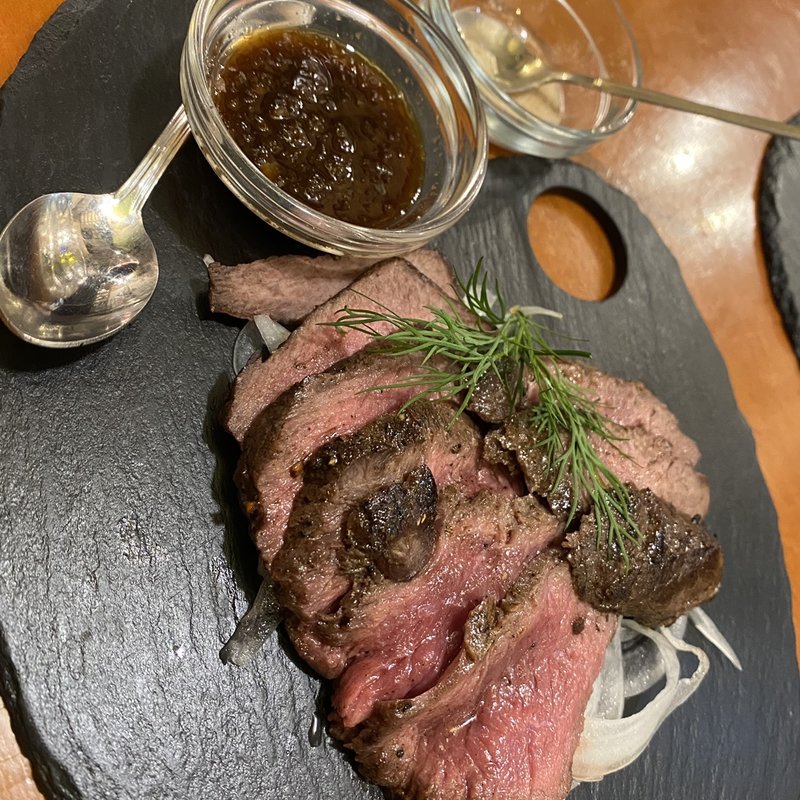 鹿のステーキ(かをり本丸)