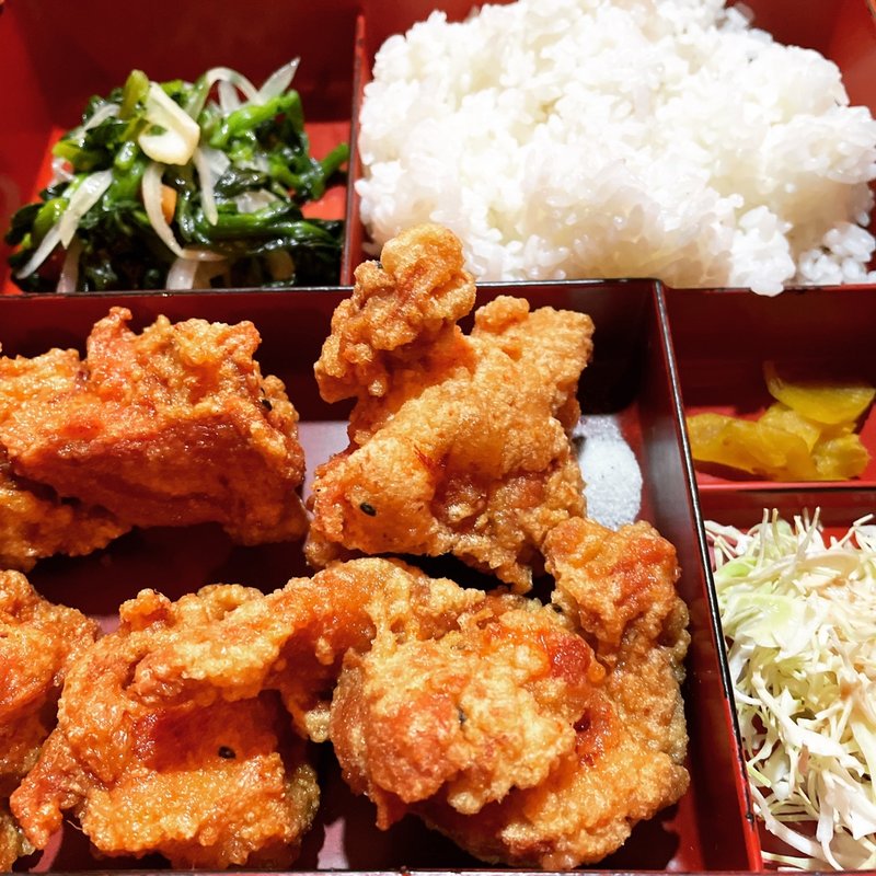 日替わり定食(鶏の唐揚げ)(龍華楼)