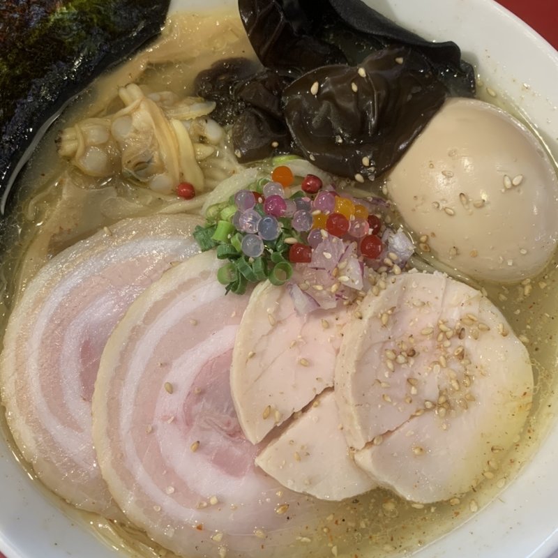 特製貝だし汐そば(ヌードルキッチン ガナーズ大門・浜松町店)