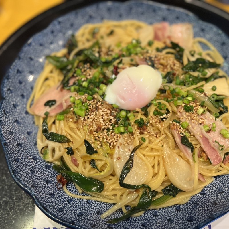イベリコ豚と冬野菜づくしのよくばりスパゲッティ(洋麺屋五右衛門 目黒駅前店)