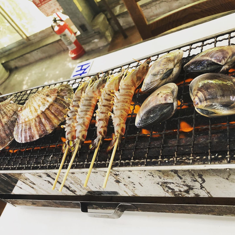 クルマエビの炭火焼き(活き活き亭 )