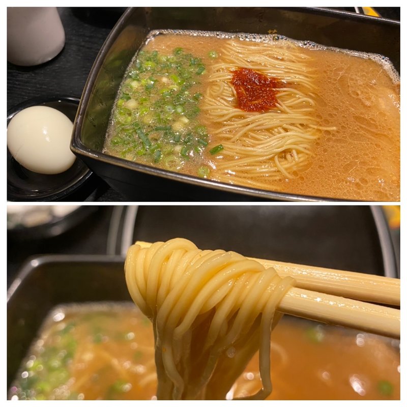 釜だれとんこつラーメン(一蘭 キャナルシティ博多店)