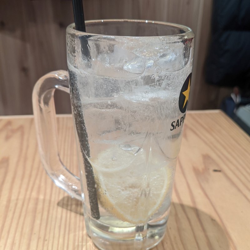 生搾りレモンサワー(スシエビス 恵比寿本店)