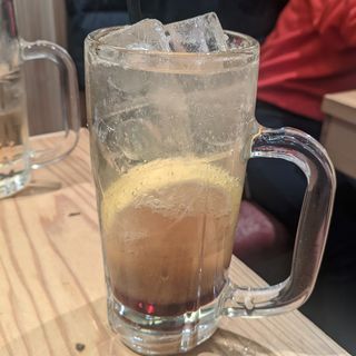 黒レモンサワー(スシエビス 恵比寿本店)