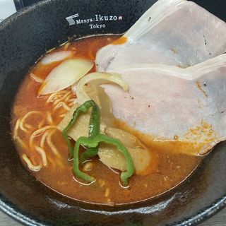 氷見イワシ香るナポらー麺スペシャルセット(Menya Ikuzo Tokyo)