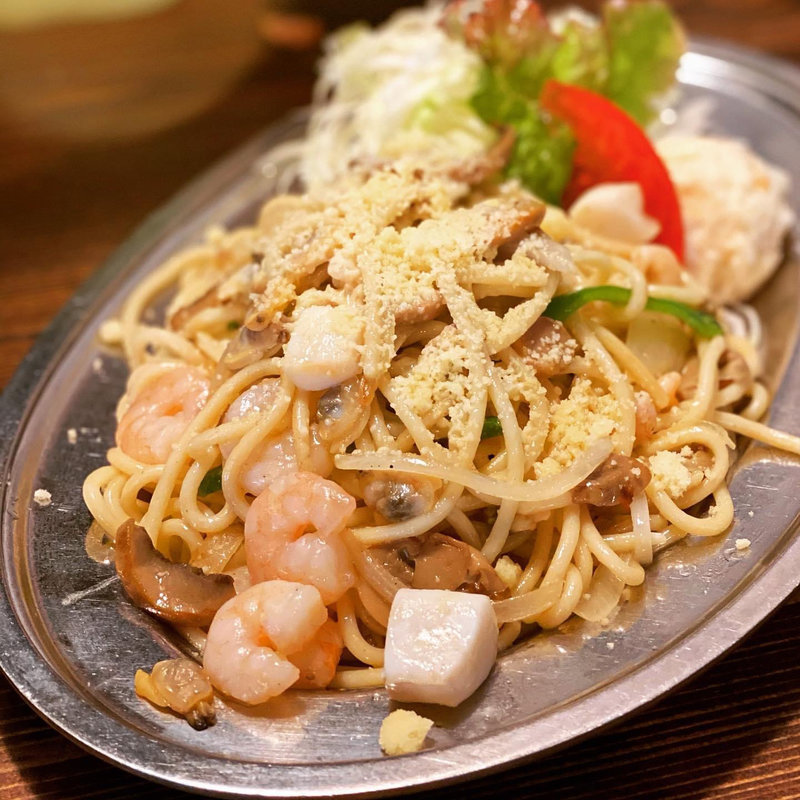 塩味のシーフードスパゲティ(センターグリル)