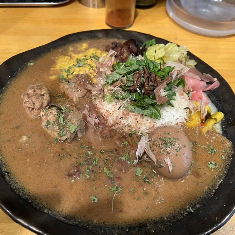 梅しそタコカレー(かれー処 わかつき)