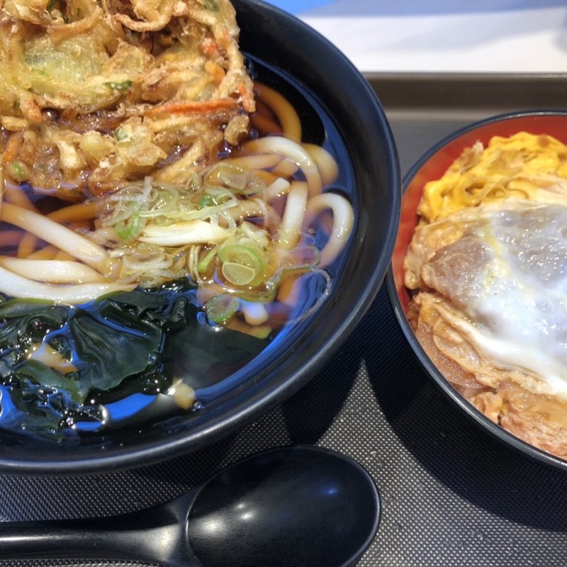 かけそばミニカツ丼セット(名代 富士そば 学芸大学駅前店)