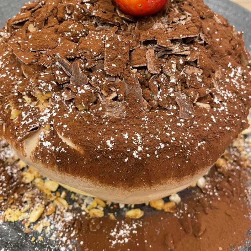 パリパリショコラのパンケーキ(ふかい珈琲)