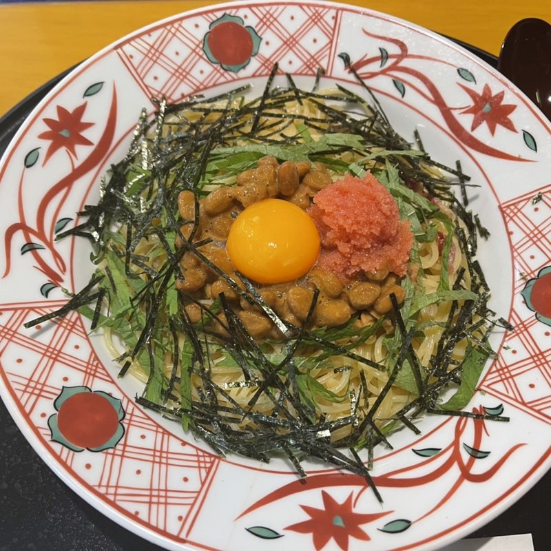 納豆スパゲティー(洋麺屋五右衛門 名古屋栄店)