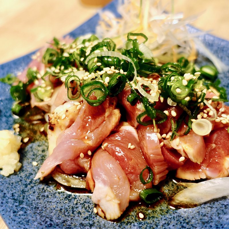 さつま知覧鶏のももたたき(九州居酒屋 のぼせもん)