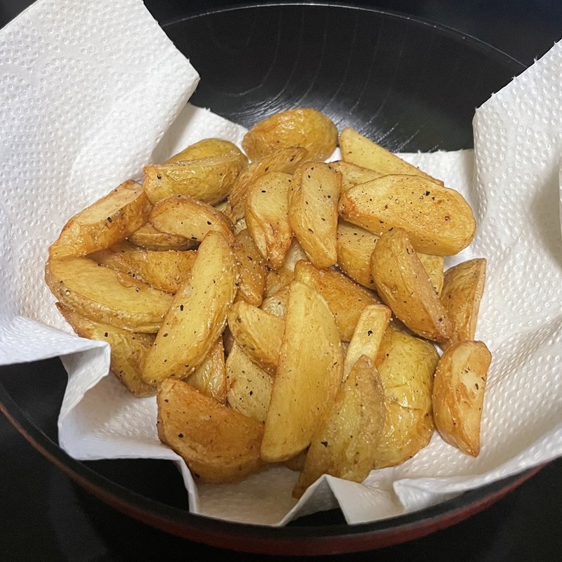 新じゃがポテトフライ(自宅)