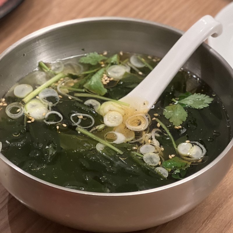 ワカメスープ(焼肉　くに家)